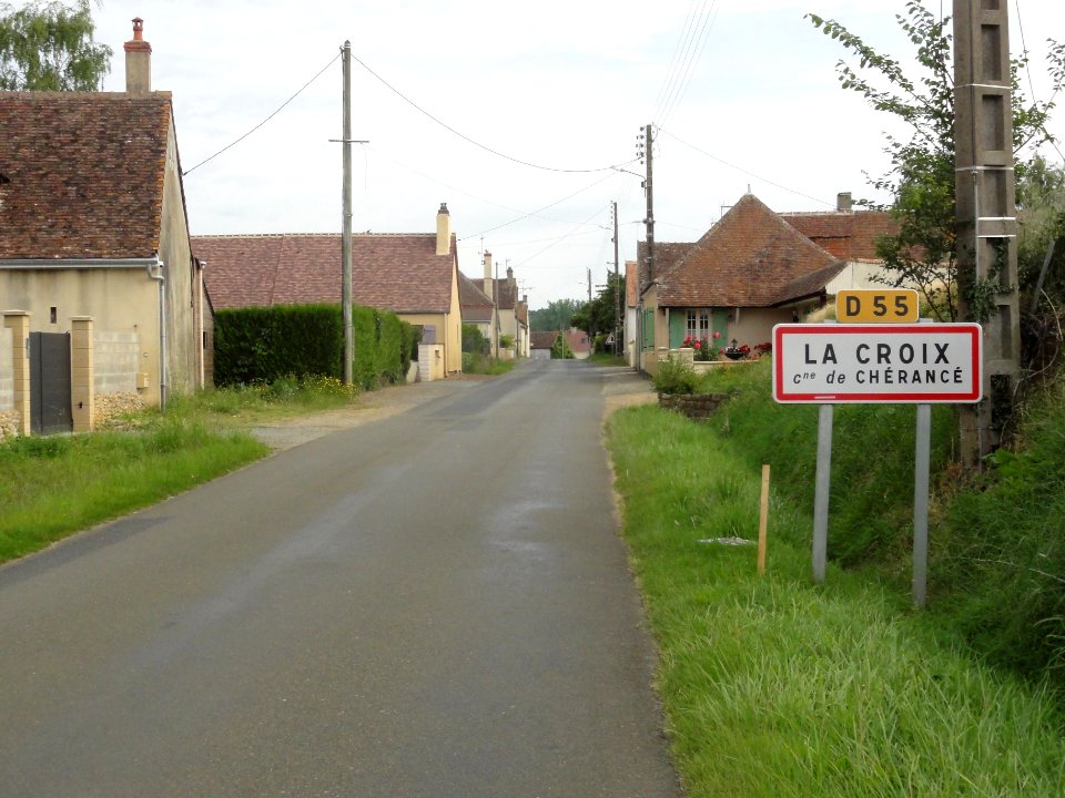 Chérancé (Sarthe) hameau La Croix, entrée