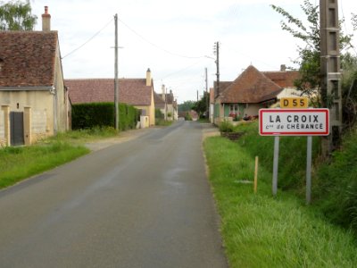 Chérancé (Sarthe) hameau La Croix, entrée