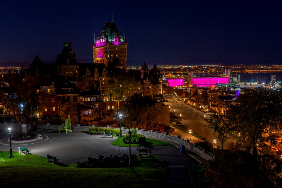 Château Frontenac at night, Quebec Ville, Canada part 2 of HDR