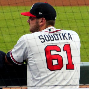 Chad Sobotka in dugout, Sept 18 2018