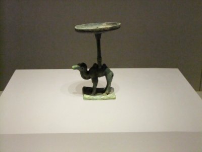 Camel-shaped Brass Lamp, Warring States period, Jingzhou Museum photo