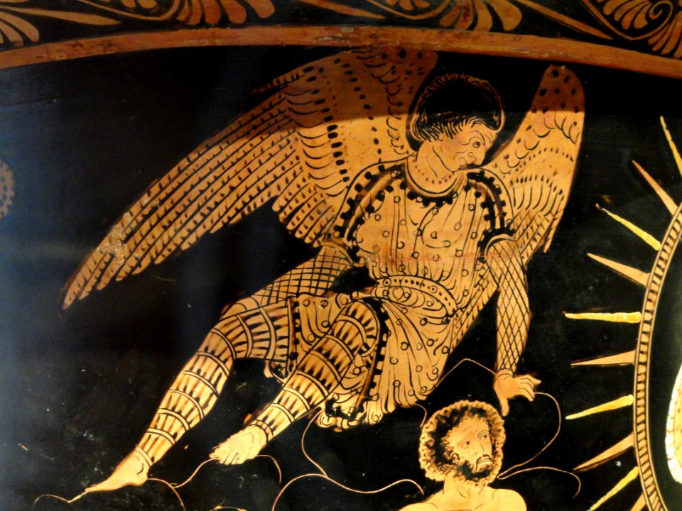 Calyx-Krater, about 400 BC, South Italian, Lucania, attributed to Near the Policoro Painter, ceramic - Cleveland Museum of Art - DSC08252