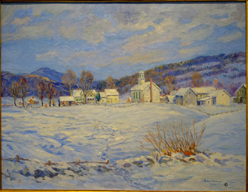 Calvin Coolidge Birthplace by Arthur Wilder (1857-1945), 1924, oil on canvas - Bennington Museum - Bennington, VT - DSC08515