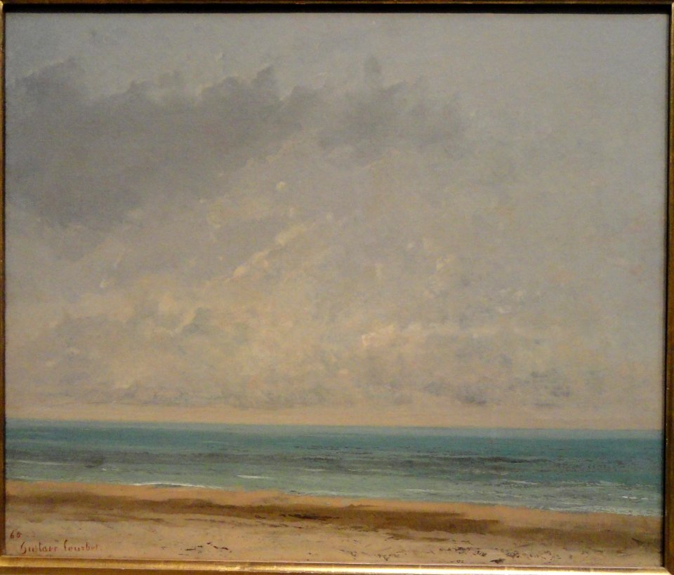 Calm Sea by Gustave Courbet, 1866, oil on canvas - National Gallery of Art, Washington - DSC00134