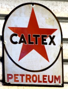CALTEX petrolium, enamel advertising sign