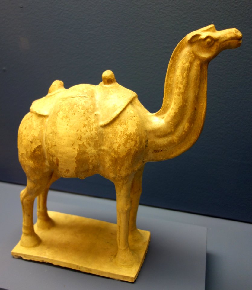 Camel, China, Sui or early Tang dynasty, 581-906 AD, ceramic - Fitchburg Art Museum - DSC08716