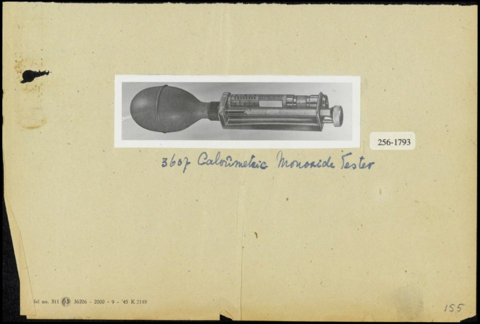 Calorimetric monoxide tester, Bestanddeelnr 256-1793