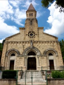 Caluire-et-Cuire - Église Saint-Clair, façade (2)
