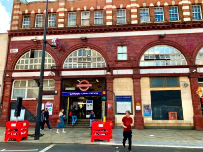 Camden Town station bldg 2020 front photo