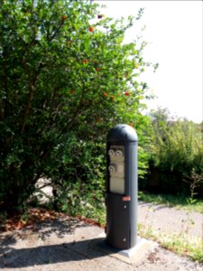 Caluire-et-Cuire - Allée du Parc de la Jeunesse, borne à prises électriques