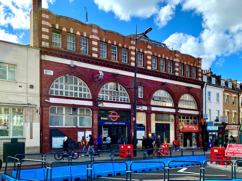 Camden Town station building 2020 side