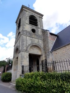 Caillouël-Crépigny (Aisne) église Saint-Pierre, tour