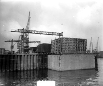 Caissonbouw voor noodgebieden te Rotterdam, Bestanddeelnr 905-6672