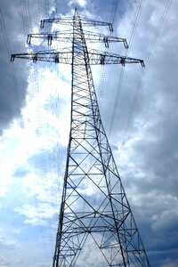 Strommast power line energy photo