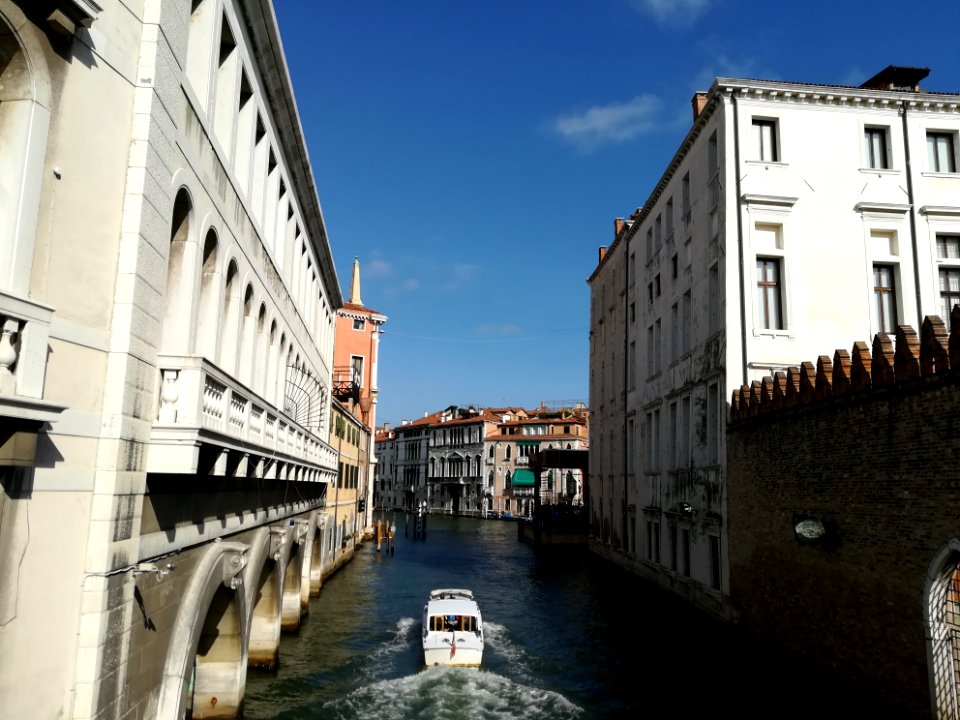 Canal and boat in Venice 2017 06