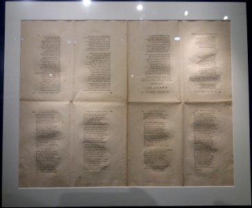 Cahier déplié original des Œuvres complètes de Voltaire - A 508435