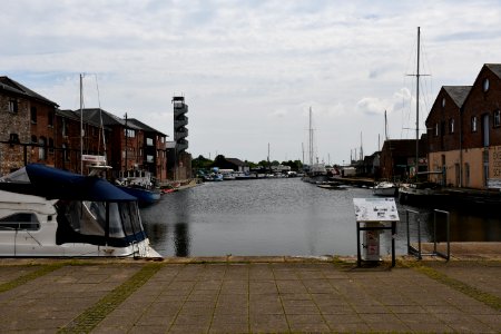 Canal Basin Walls Including of Sluice into Canal