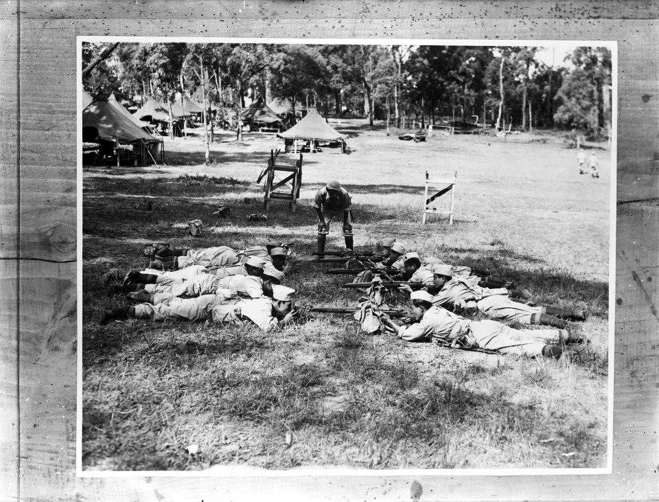 Camp Victory in Casino (New South Wales, Australië). Manschappen van de 4e compa, Bestanddeelnr 934-9072