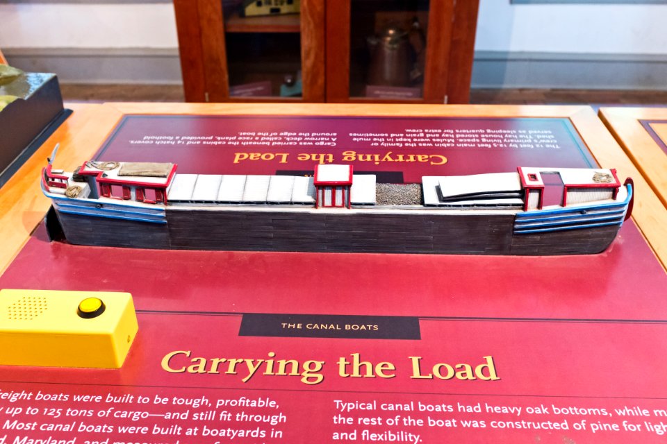 Canal Freight Boat Model at NPS front side