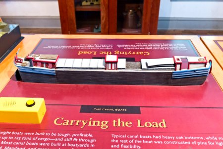 Canal Freight Boat Model at NPS front side photo