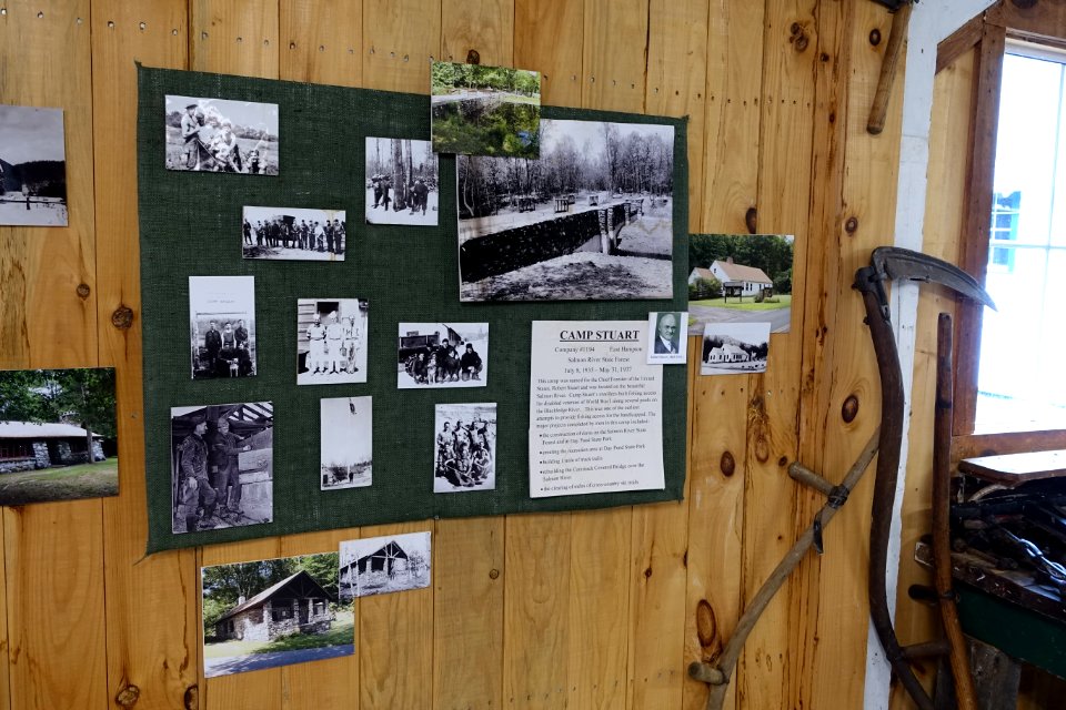 Camp Stuart display - Northeast States Civilian Conservation Corps Museum - Shenipsit State Forest - Stafford Springs, Connecticut - DSC04274