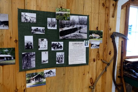 Camp Stuart display - Northeast States Civilian Conservation Corps Museum - Shenipsit State Forest - Stafford Springs, Connecticut - DSC04274