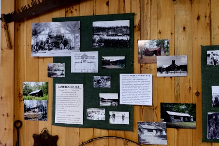 Camp Roosevelt display - Northeast States Civilian Conservation Corps Museum - Shenipsit State Forest - Stafford Springs, Connecticut - DSC04273