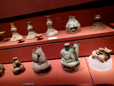 Candlesticks, Tang dynasty, Hunan Museum