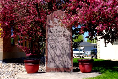Campbell County War Memorial on South Gillette Avenue in Gillette, Wyoming
