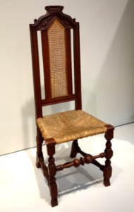 Cane Chair, Boston, 1710-1720, maple - Chazen Museum of Art - DSC02595