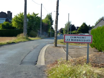 Campagne-lez-Wardrecques (Pas-de-Calais) city limit sign