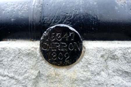 Cannon 75347 Carron 1802, from the Morro Castle, at the entrance of Santiago Harbor, Cuba, taken July 17, 1898 - Westford, Massachusetts - DSC09022