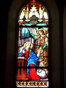 Campagne-lès-Guines (Pas-de-Calais) église Saint-Martin, vitrail 01
