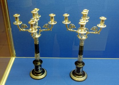Candlesticks by Georg Stephan Dorffer, Wurzburg, between 1771-1724 - Mainfränkisches Museum - Würzburg, Germany - DSC04522
