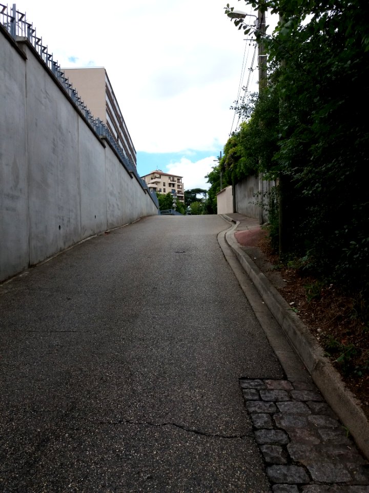 Caluire-et-Cuire - Montée de la Sœur Vially, en montant vers la rue de Marnolles