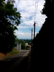 Caluire-et-Cuire - Rue de Margnolles, en arrivant montée du Petit Versailles