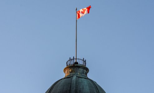 Canadian Flag in Canada Post photo