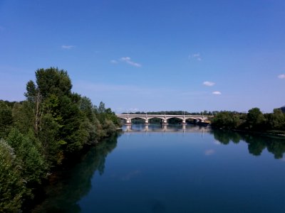 Caluire-et-Cuire - Viaduc SNCF, vu depuis la passerelle de la Paix