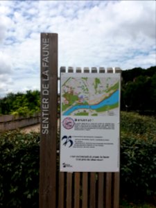 Caluire-et-Cuire - Parc des Berges de Saint-Clair - Panneau du sentier de la Faune