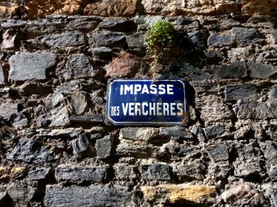 Caluire-et-Cuire - Impasse des Verchères, plaque