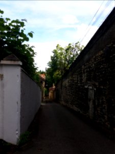 Caluire-et-Cuire - Montée de la Carette - Vue sur les tours de La Part-Dieu