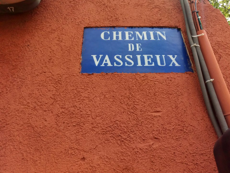 Caluire-et-Cuire - Chemin de Vassieux, plaque