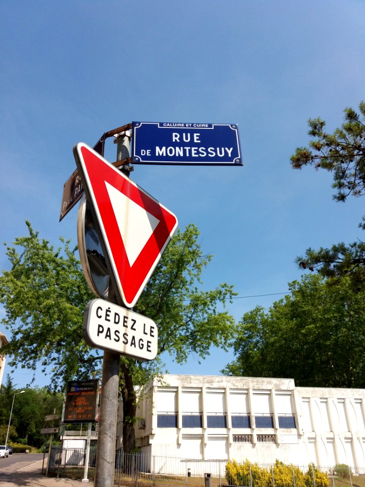 Caluire-et-Cuire - Rue de Montessuy, plaque