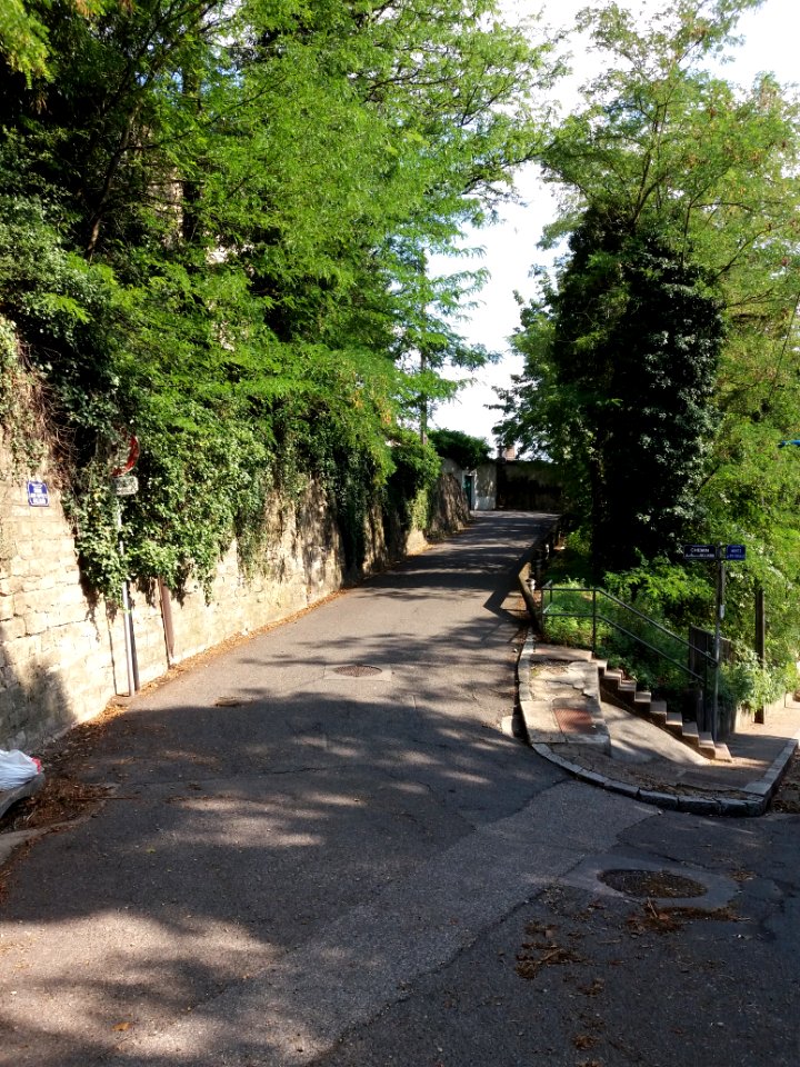 Caluire-et-Cuire - Chemin Jean Baptiste Gilliard, depuis la montée du Petit Versailles