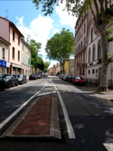 Caluire-et-Cuire - Route de Strasbourg, vers l'est