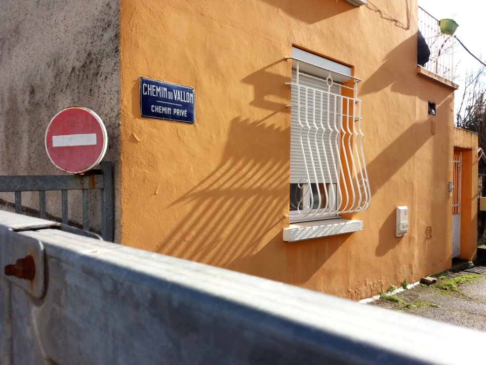 Caluire-et-Cuire - Chemin du Vallon - Plaque