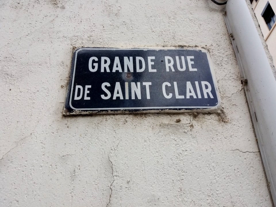 Caluire-et-Cuire - Grande Rue de Saint-Clair, plaque