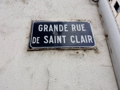 Caluire-et-Cuire - Grande Rue de Saint-Clair, plaque