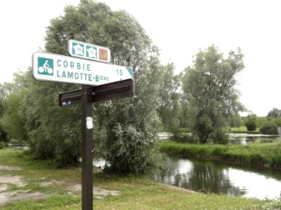 Camon (Somme) véloroute de la Somme, véloroute de la Mémoire