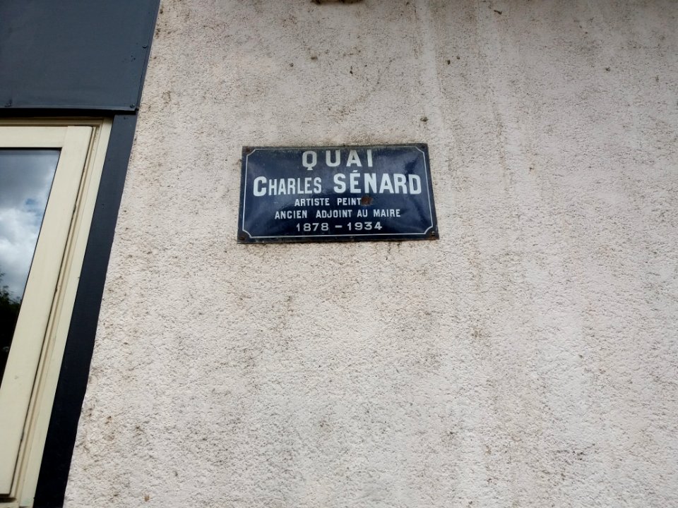 Caluire-et-Cuire - Quai Charles Sénard, plaque